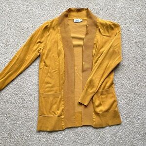 Cielo Mustard Yellow Cardigan Sweater